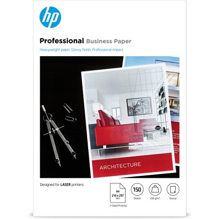 Papel profesional HP para impresora láser  A4 brillante 200 g