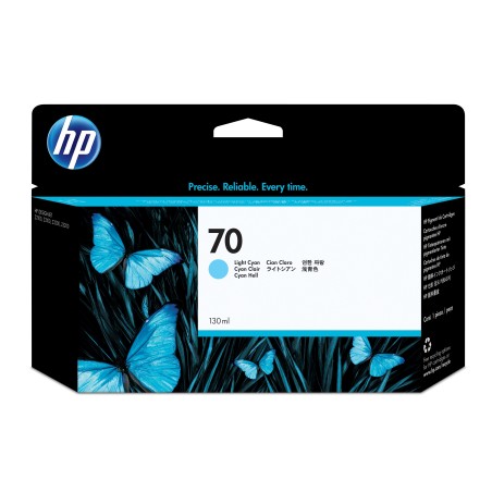 Cartucho de tinta HP 70 cian claro de 130 ml