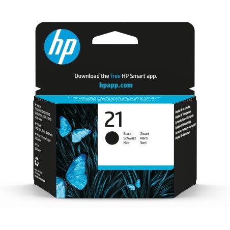 Cartucho de tinta original HP 21 negro