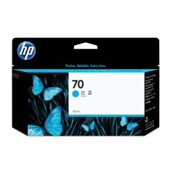 Cartucho de tinta DesignJet HP 70 cian de 130 ml