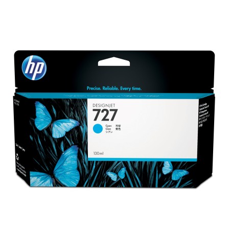 Cartucho de tinta DesignJet HP 727 cian de 130 ml