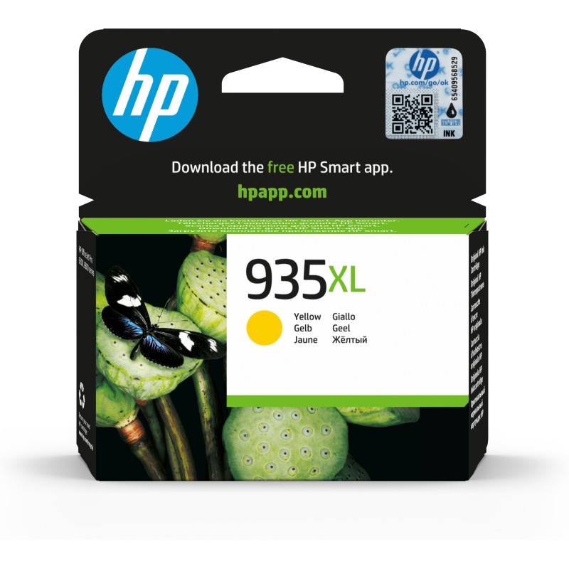 Cartucho de tinta original HP 935XL de alta capacidad amarillo