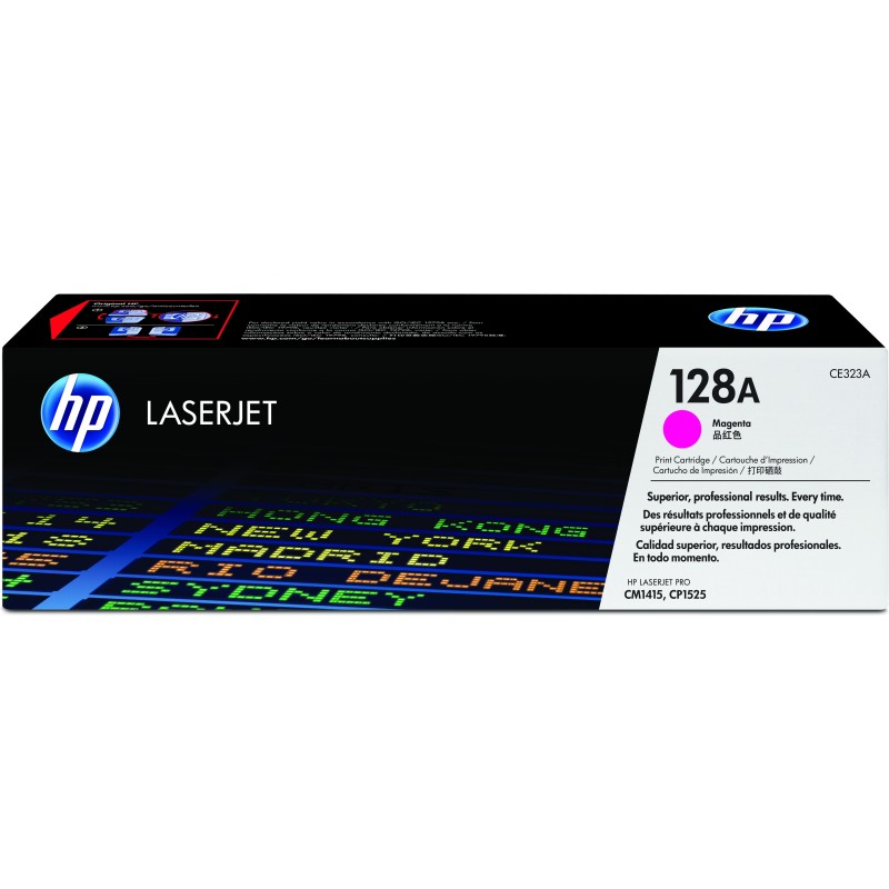 Cartucho de tóner original LaserJet HP 128A magenta