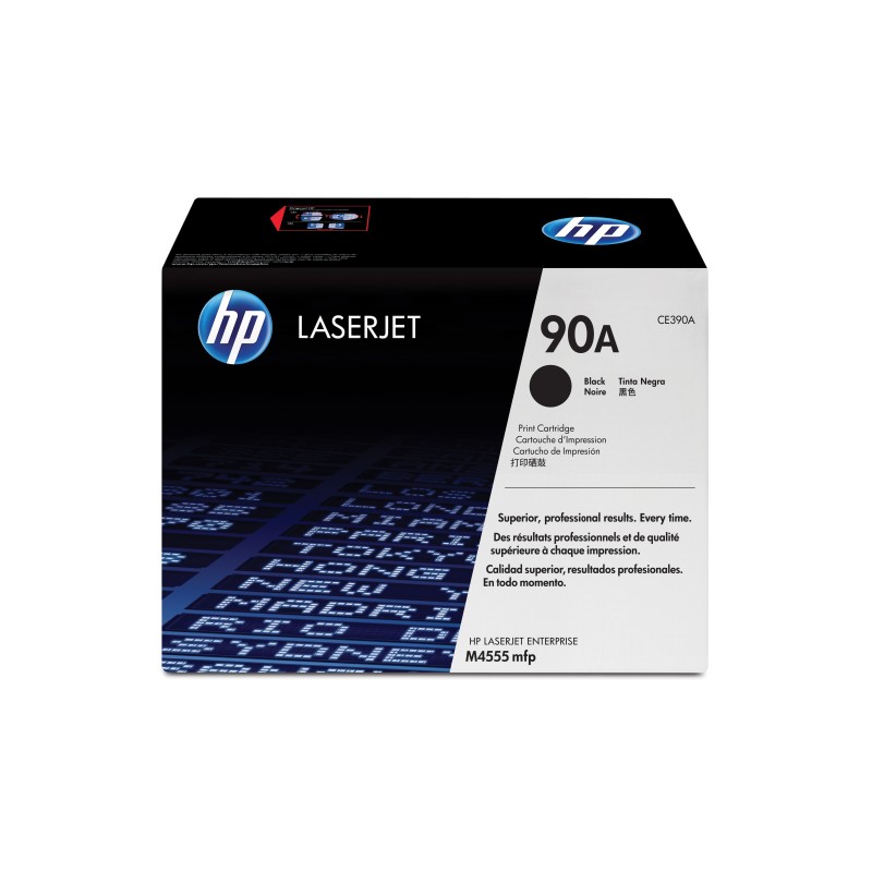 Cartucho de tóner original LaserJet HP 90A negro