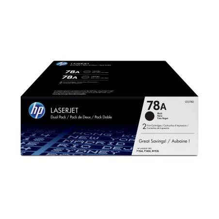 Pack de ahorro de 2 cartuchos de tóner original LaserJet HP 78A negro