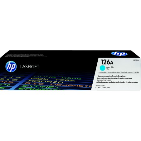 Cartucho de tóner original LaserJet HP 126A cian