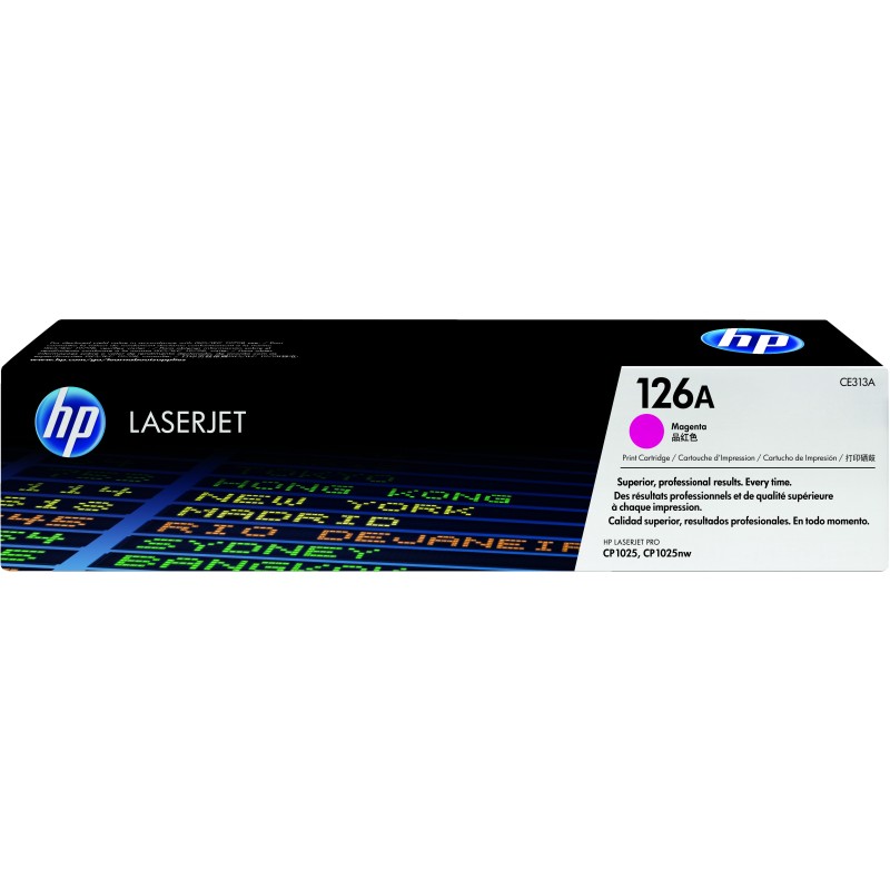 Cartucho de tóner original LaserJet HP 126A magenta