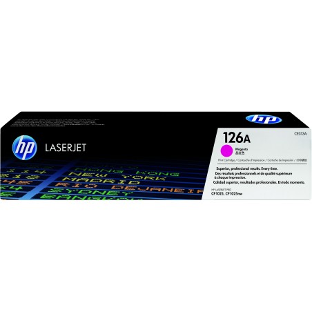 Cartucho de tóner original LaserJet HP 126A magenta