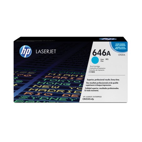 Cartucho de tóner original LaserJet HP 646A cian