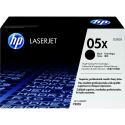 Cartucho de tóner original LaserJet HP 05X de alta capacidad negro