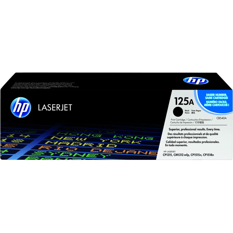 Cartucho de tóner original LaserJet HP 125A negro