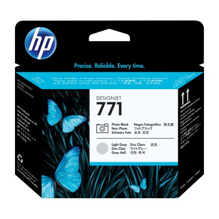 Cabezal de impresión DesignJet HP 771 negro fotográfico gris claro