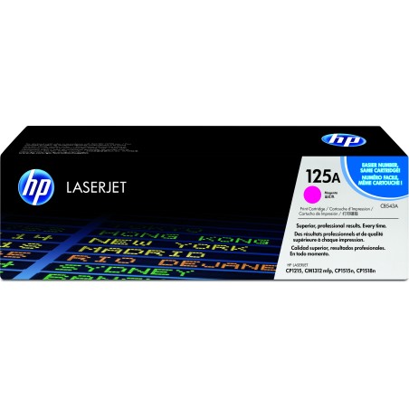 Cartucho de tóner original LaserJet HP 125A magenta