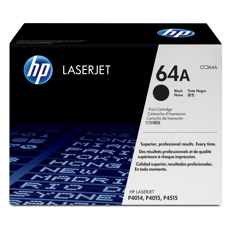 Cartucho de tóner original LaserJet HP 64A negro