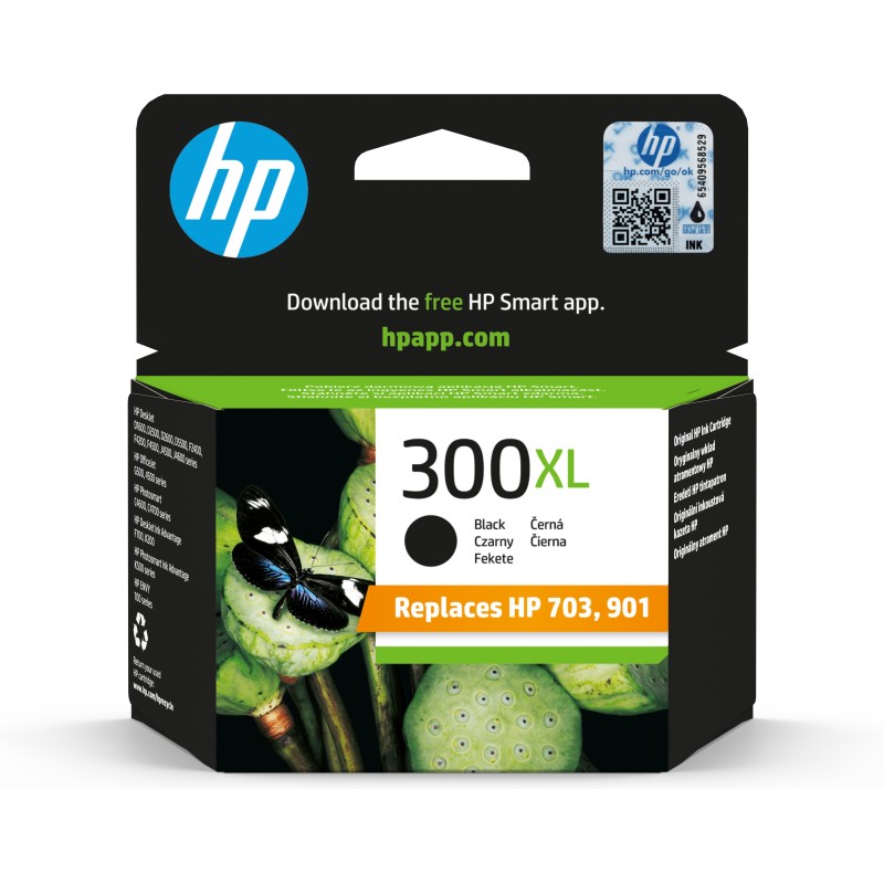 Cartucho de tinta original HP 300XL de alta capacidad negro