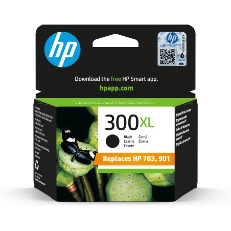 Cartucho de tinta original HP 300XL de alta capacidad negro