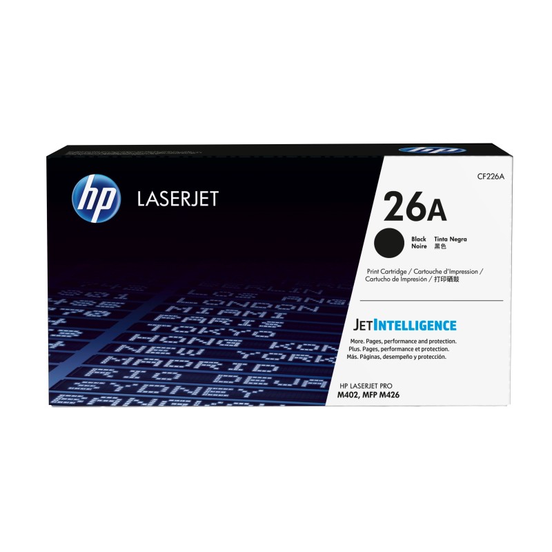 Cartucho de tóner original HP LaserJet 26A negro