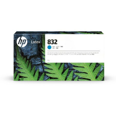 HP 832 1L Cyan Latex Ink Cartridge