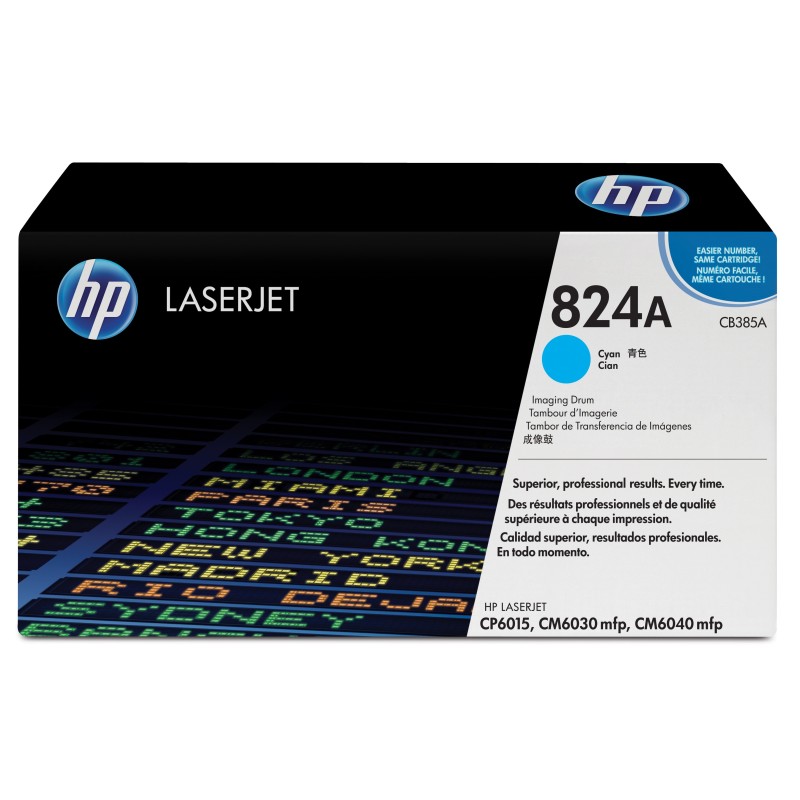 Tambor de imágenes LaserJet HP 824A cian