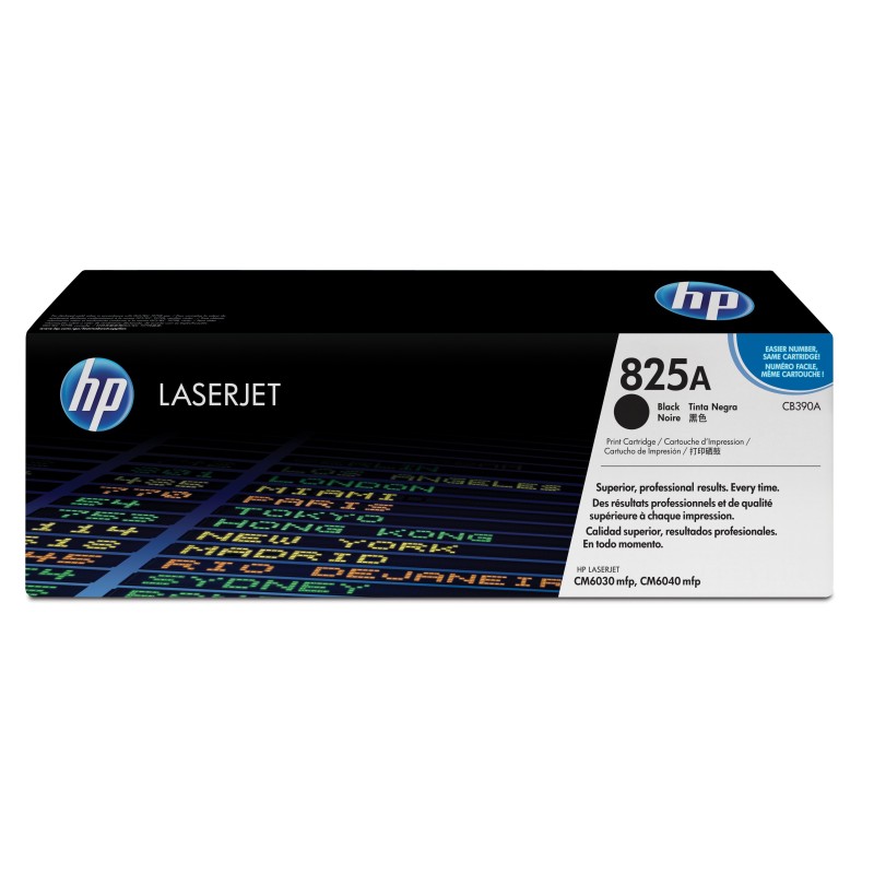 Cartucho de tóner original LaserJet HP 825A negro