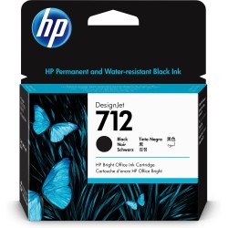 Cartucho de Tinta HP DesignJet 712 negro de 80 ml