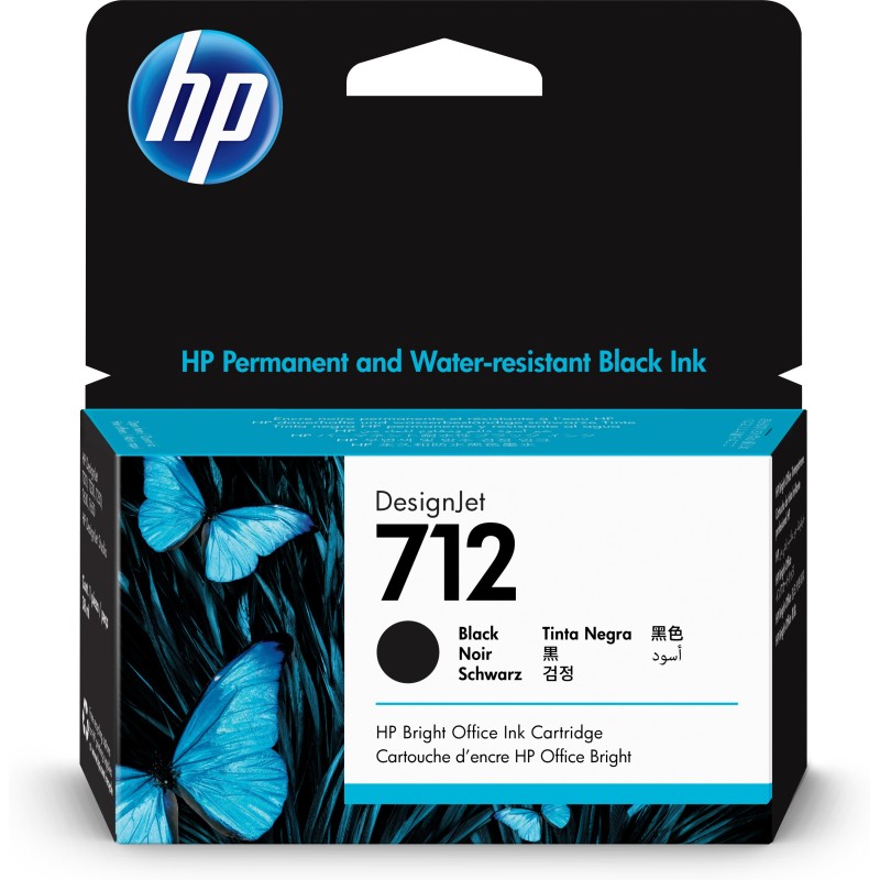 Cartucho de Tinta HP DesignJet 712 negro de 38 ml