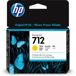 Cartucho de Tinta HP DesignJet 712 amarillo de 29 ml