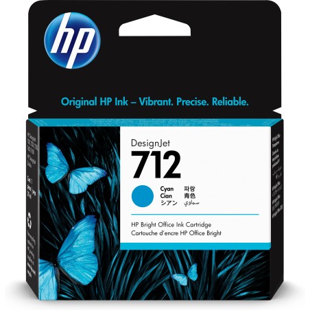 Cartucho de Tinta HP DesignJet 712 cian de 29 ml