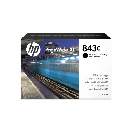 Cartucho de tinta HP PageWide 843C XL negro de 400 ml