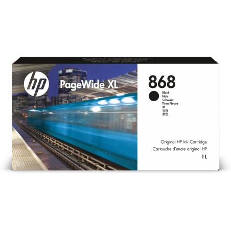 Cartucho de tinta negra HP PageWide XL 868 de 1 litro