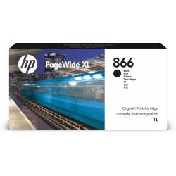 Cartucho de tinta negra HP PageWide XL 866 de 1 litro