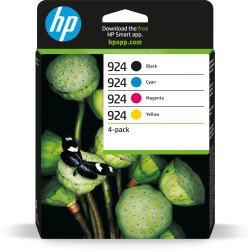 HP 924 CMYK Original Ink Cartridge 4-Pack