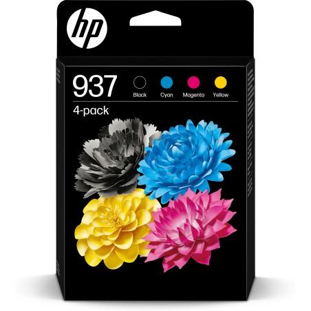 HP 937 CMYK Original Ink Cartridge 4-Pack