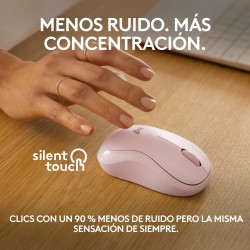 Logitech M240 Silent Bluetooth Mouse - ROSE - EMEA-808