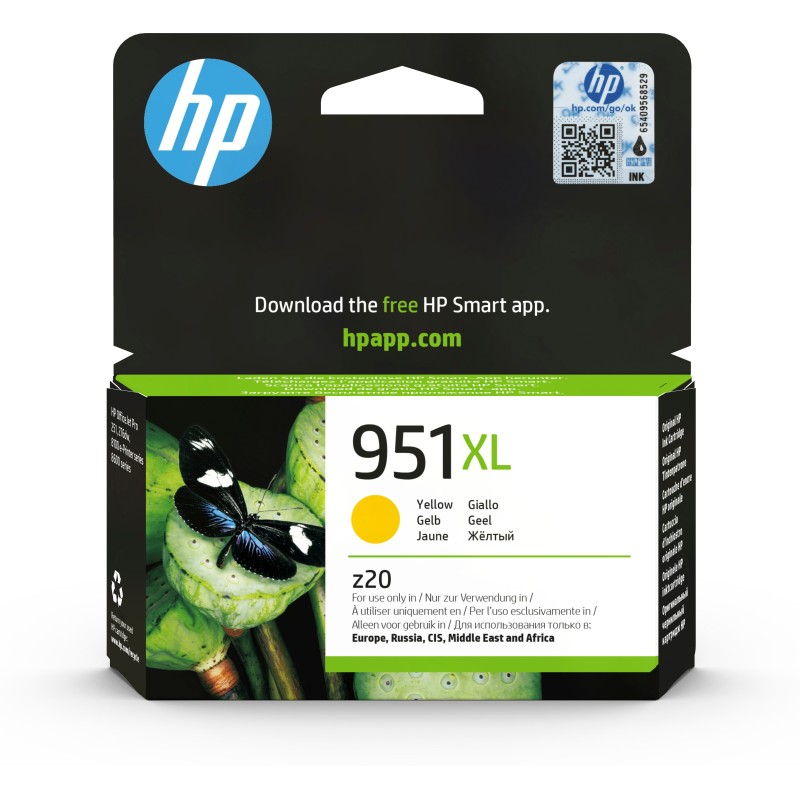 Cartucho de tinta original HP 951XL de alta capacidad amarillo