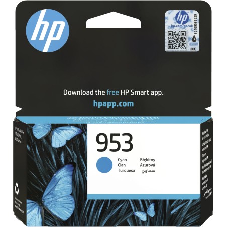 Cartucho de tinta original HP 953 cian