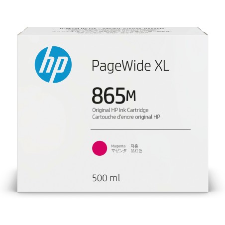 Cartucho de tinta magenta HP PageWide XL 865M de 500 ml