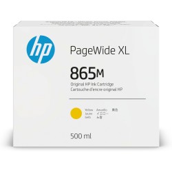 Cartucho de tinta amarilla HP PageWide XL 865M de 500 ml