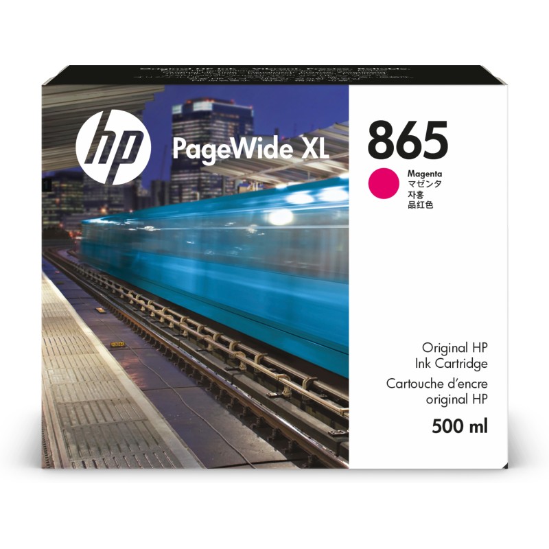 Cartucho de tinta magenta HP PageWide XL 865 de 500 ml