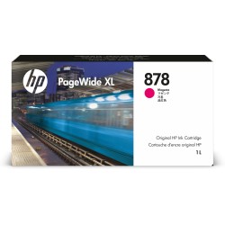 Cartucho de tinta magenta HP PageWide XL 878 de 1 litro