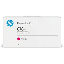 Cartucho de tinta magenta HP PageWide XL 878M de 1 litro