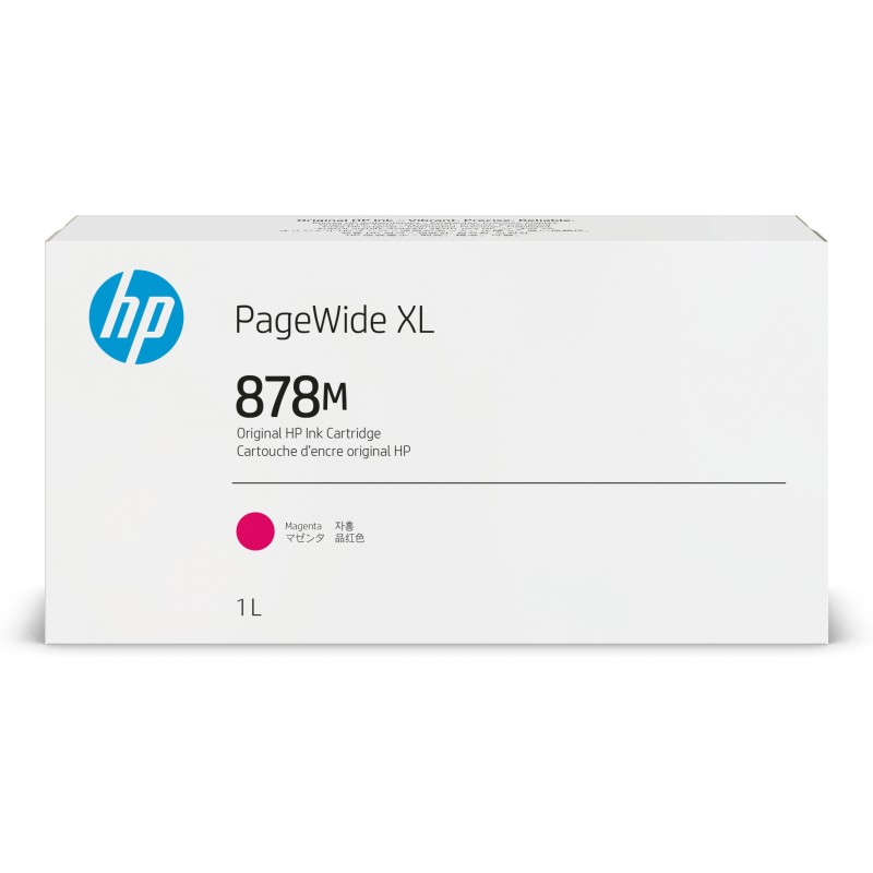 Cartucho de tinta magenta HP PageWide XL 878M de 1 litro