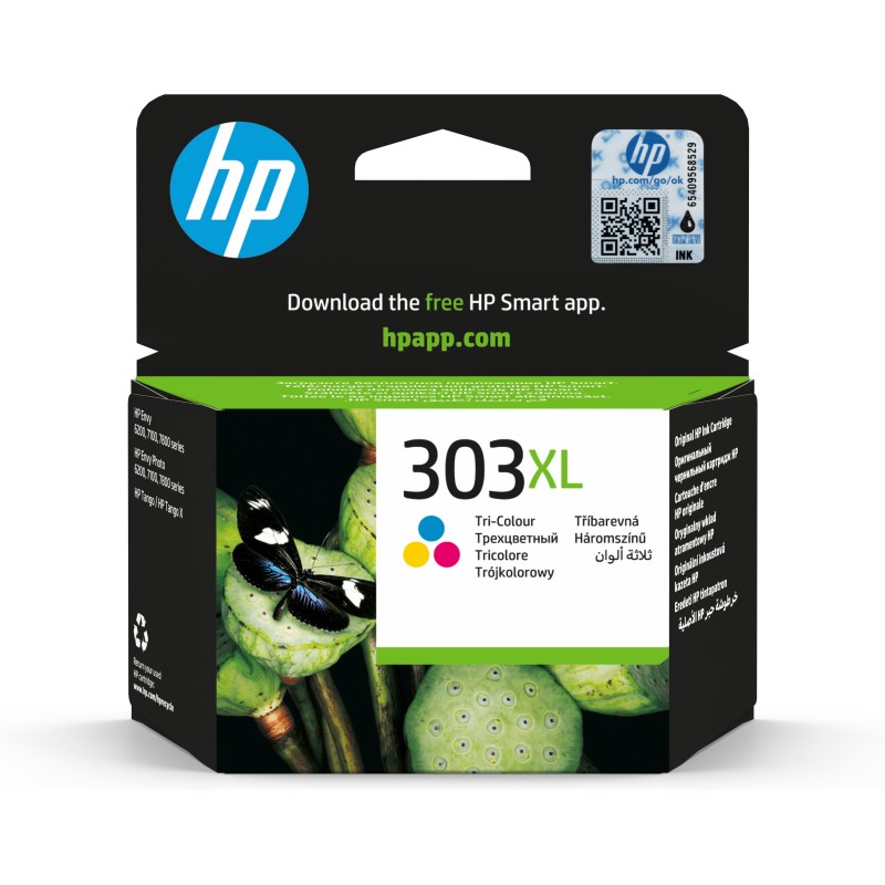 Cartucho de tinta original HP 303XL tricolor de alta capacidad