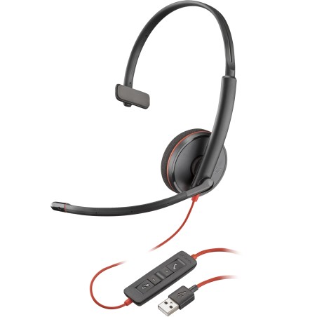 Poly Blackwire 3210 Monaural USB-A Headset