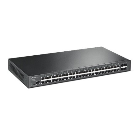 Conmutador administrado JetStream de 48 puertos Gigabit L2+ con 4 ranuras 10GE SFP+