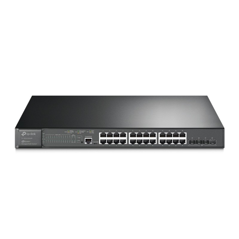 Switch administrado L2+ JetStream de 24 puertos Gigabit PoE+ y 4 puertos 10GE SFP+