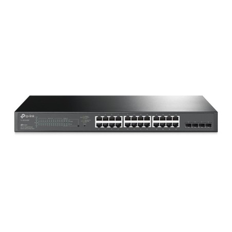 Switch Smart Gigabit JetStream de 24 puertos PoE+ y 4 ranuras SFP