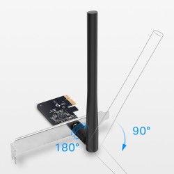 Adaptador PCI Express inalámbrico de doble banda AC600