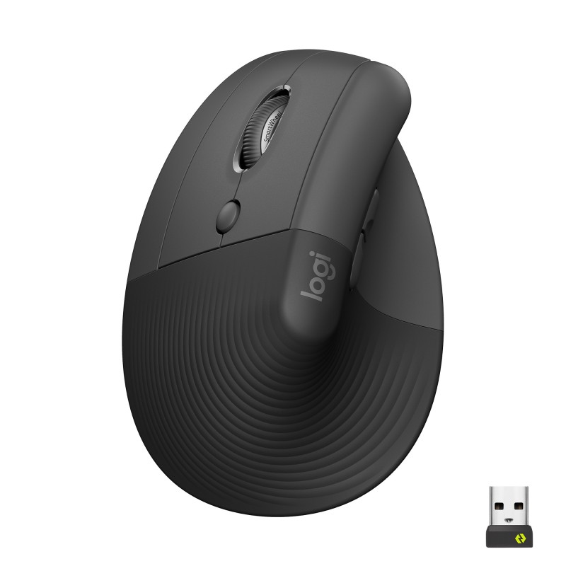 Logitech Lift Left Vertical Ergonomic Mouse - GRAPHITE   BLACK - EMEA28-935