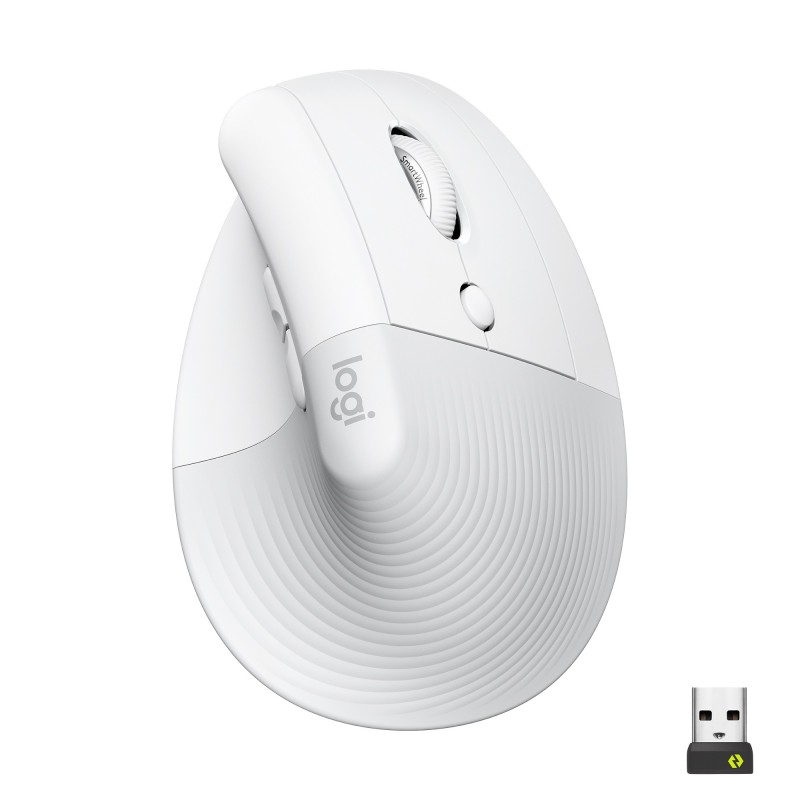 Logitech Lift Vertical Ergonomic Mouse - OFF-WHITE PALE GREY - EMEA28-935